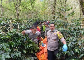 Polisi Dan Warga Temukan Mayat Wanita Di Kebun Kopi Kampung Uning Teritit