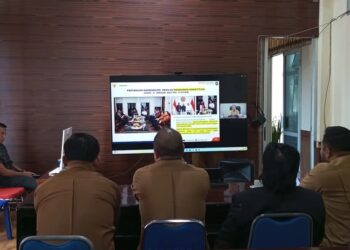 Pj. Sekda Bersama Ketua DPRK Bener Meriah Ikuti Zoom Rakor Persiapan Pelantikan Bupati Dan Wakil Bupati 
