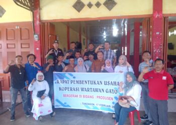 Resminya Pembentukan Koperasi Wartawan Gayo Sejahtera Di Aceh Tengah