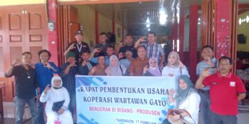 Resminya Pembentukan Koperasi Wartawan Gayo Sejahtera Di Aceh Tengah