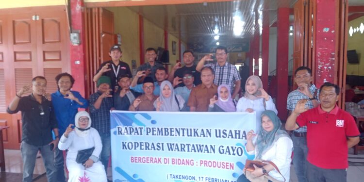 Resminya Pembentukan Koperasi Wartawan Gayo Sejahtera Di Aceh Tengah
