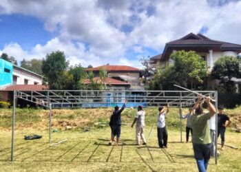 Menyambut idul Adha 1446 H, Masyarakat Paya Tumpi 1 Melaksanakan Kegiatan Gotong Royong