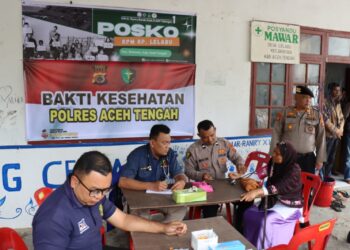 Bakti Kesehatan Sambut HUT RI Ke-80, Polres Aceh Tengah Berikan Layanan dan Pengobatan Gratis