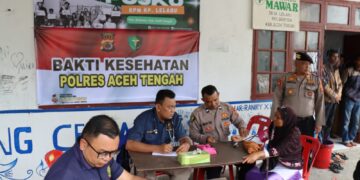 Bakti Kesehatan Sambut HUT RI Ke-80, Polres Aceh Tengah Berikan Layanan dan Pengobatan Gratis