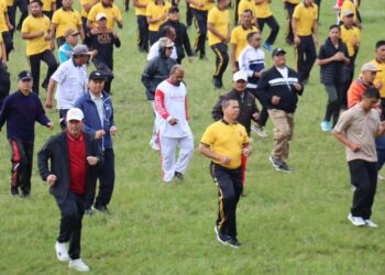 Semangat Kemerdekaan, Polres Aceh Tengah Bersama Pemda Dan Masyarakat Gelar Olahraga Bersama