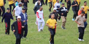 Semangat Kemerdekaan, Polres Aceh Tengah Bersama Pemda Dan Masyarakat Gelar Olahraga Bersama