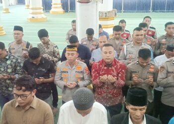 Polres Aceh Tengah Gelar Shalat Gaib Dan Doa Bersama Untuk Almarhum Affan Kurniawan