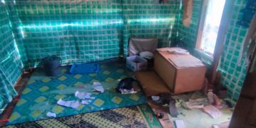 Diduga Telah Terjadi Pencurian Dan Dibakarnya Isi Rumah Kebun Di Kampung Istiqamah