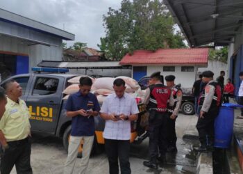 Polres Aceh Tengah Dukung Ketahanan Pangan, Monitoring Pembelian Jagung Petani Oleh Bulog Takengon