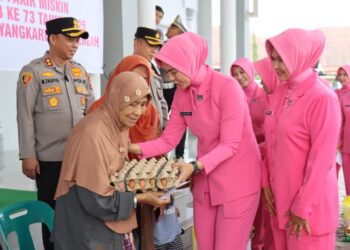 HKGB Ke-73, Bhayangkari Aceh Tengah Gelar Baksos, Anjangsana, Dan Cek Kesehatan Gratis