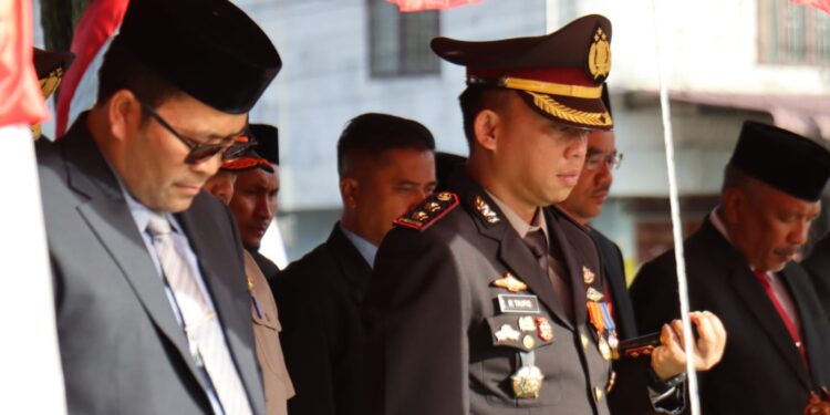 Kapolres Muhammad Taufiq Dan Forkopimda Aceh Tengah Ikuti Upacara HUT TNI Ke-80