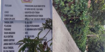 Ada Apa Dengan Proyek Rabat Beton Burni Bius, “Ada Plang, Tiba Tiba Menghilang”