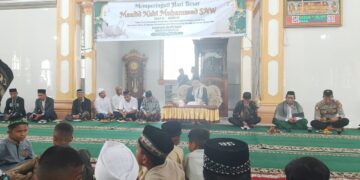 Kampung Pante Raya Gelar Peringatan Maulid Nabi Muhammad SAW Dan Beri Santunan Kepada Anak Yatim