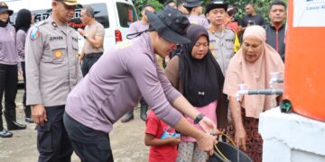 Kapolres Aceh Tengah Resmikan Sumur Bor ke-5 Bantuan Kapolda Aceh Dan STIK Angkatan 83