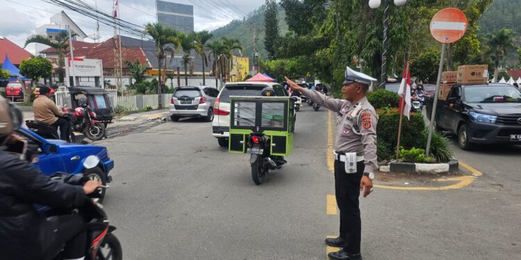 Satlantas Polres Aceh Tengah Intensifkan Pengamanan Pasar Dan Titik Takjil