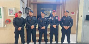 Personel Brimob Polda Aceh Batalyon D Pelopor Melaksanakan Guantibmas Di Rutan Takengon