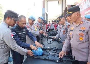 Kapolres Aceh Tengah Cek Inventaris Senpi Organik, Pastikan Tidak Ada Penyalahgunaan