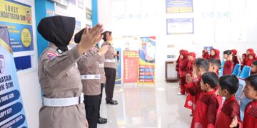Polisi Sahabat Anak, Polres Aceh Tengah Sambut Kunjungan TK Buah Hati Takengon