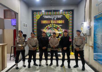 Personel Brimob Batalyon D Pelopor Polda Aceh Sambangi Rutan Takengon 