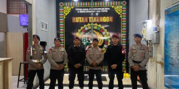 Personel Brimob Batalyon D Pelopor Polda Aceh Sambangi Rutan Takengon 