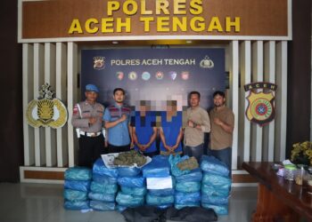 Gagalkan Peredaran 62 Kilogram Ganja, Satresnarkoba Polres Aceh Tengah Ringkus Dua Pelaku